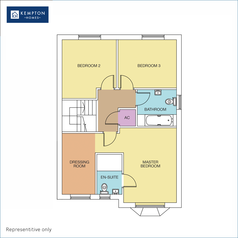 A three bedroom semi-detached home